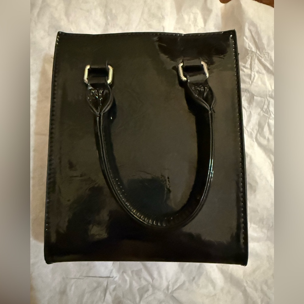 Sleek black handbag